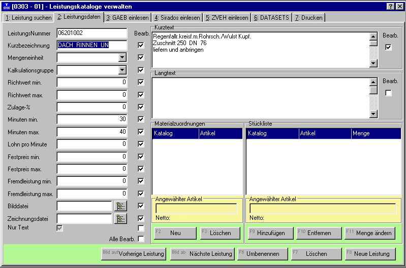 Windows Dachdeckersoftware Dachklempner Software Schornsteinbau